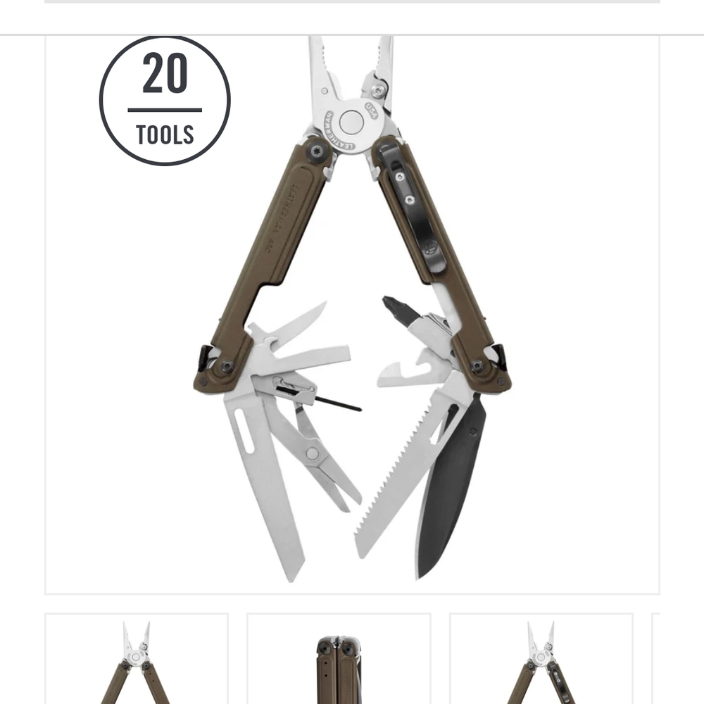 LEATHERMAN ARC Multitool in Brown - 20-Tool Compact Multi-Function Tool